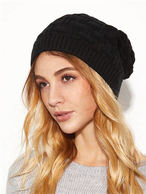 Womens Black Beanies (14) 